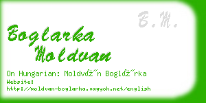 boglarka moldvan business card